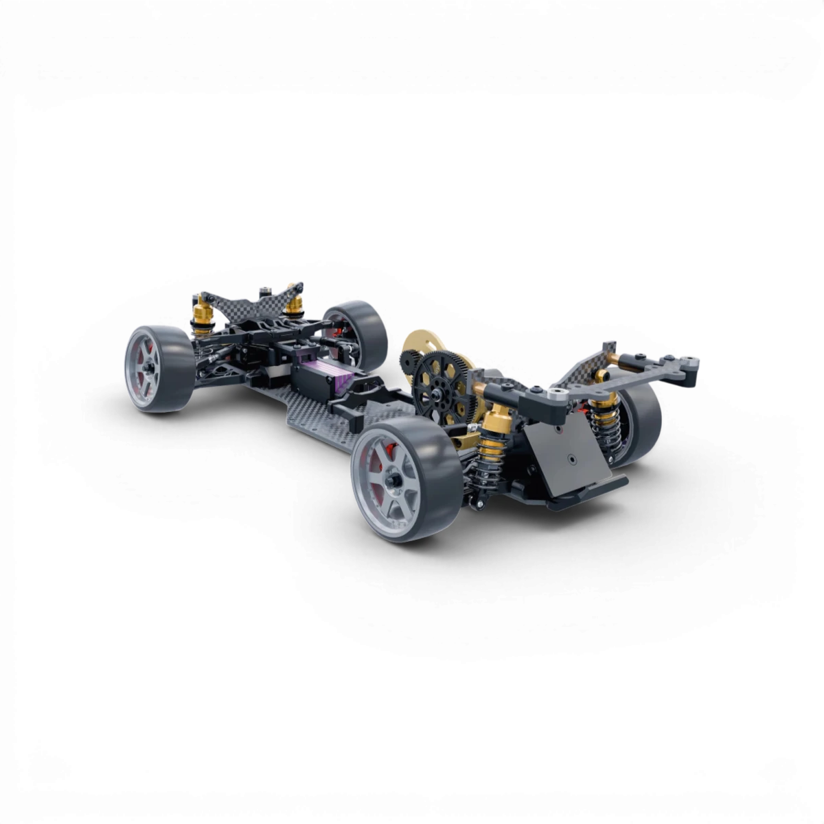 Kit de drift HOBBYTECH Over-D10 1/10 pour voiture radiocommandée, pièces et accessoires pour modelisme de drift.