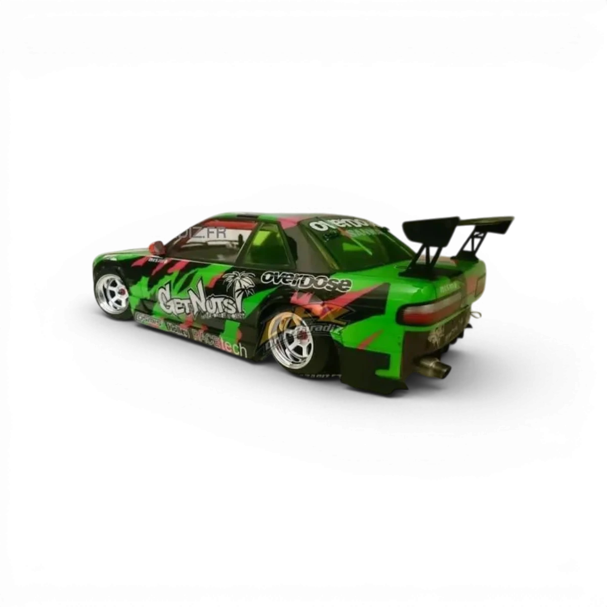 Kit de carrosserie Rocket Bunny V2 Ver.Mines pour Nissan Silvia S13, design complet par Addiction RC Design, vue de face.
