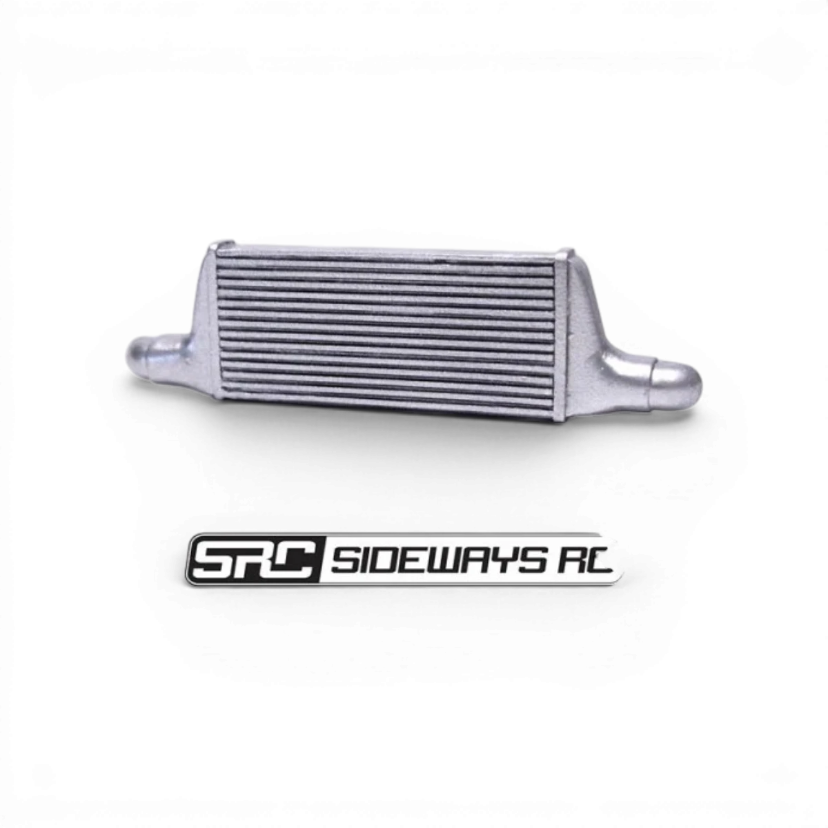 Intercooler large personnalisé de la marque Src Sideways RC, conçu pour la performance et la refroidissement.