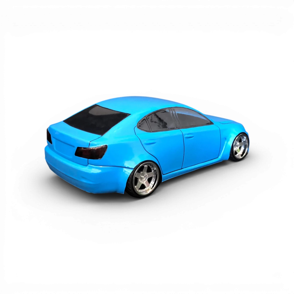 Carrosserie pour Lexus IS350, modèle RC de la marque Aplastics RC, en plastique, vue de face avec détails de la carrosserie.
