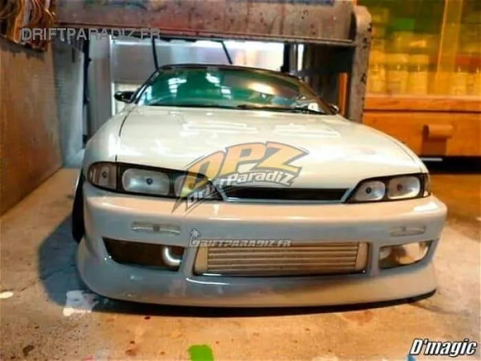 Seau de lumière S14 Silvia Yokomo, pièce de customisation D-magic JP, avec détails en plastique noir et éclairage intégré.