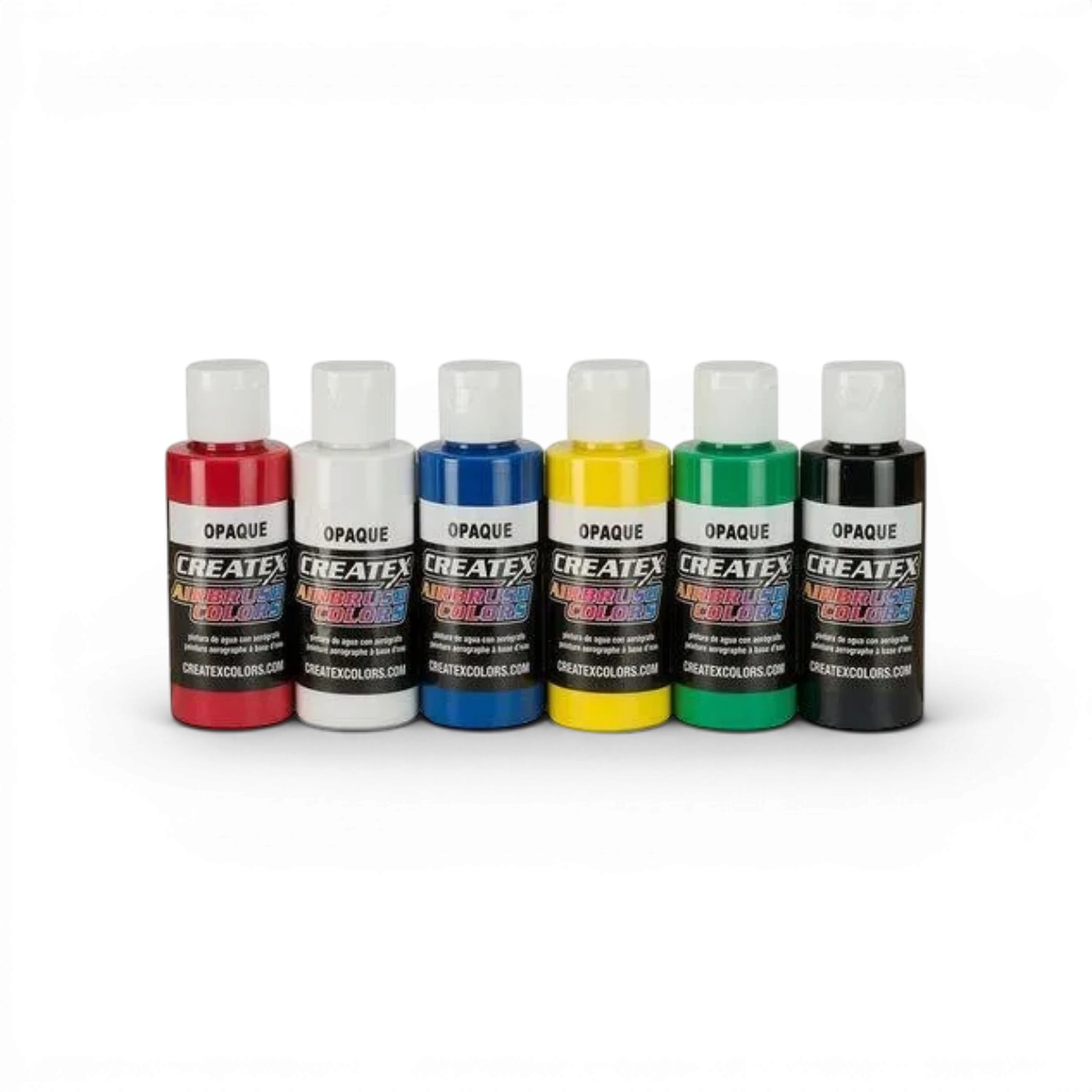 Ensemble de 6 tubes de peinture opaque classique Createx Colors, 60 ml chacun, pour arts et loisirs créatifs.