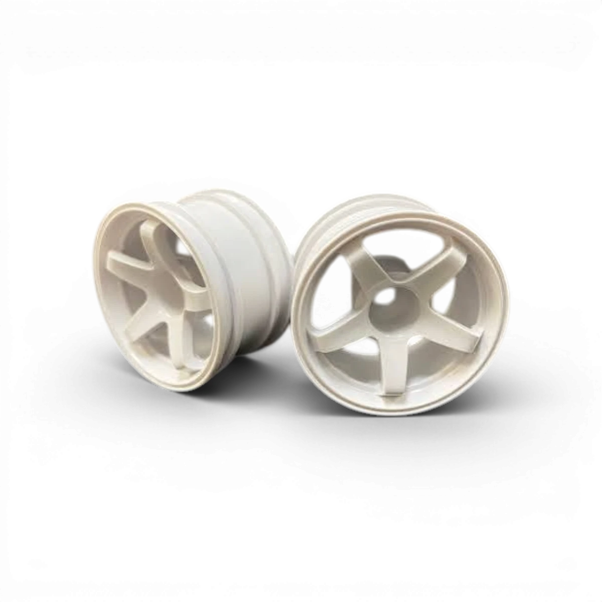 Roues Mini NModel Ver.3 Offset6 blanches de la marque Topline, vue détaillée montrant le design et la finition.
