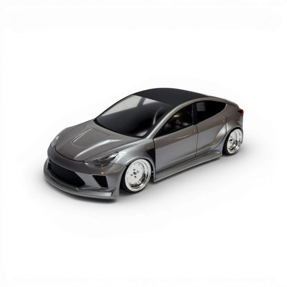 Carrosserie Model 3 pour voiture RC Aplastics RC, design détaillé et réaliste, vue de face sur fond blanc.