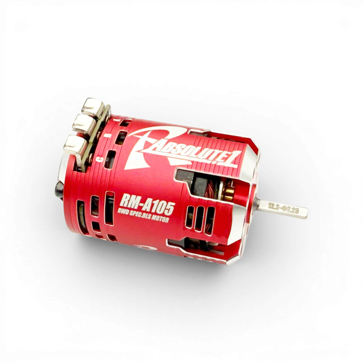 Moteur brushless Absolute 13.5T de Team Reve D, moteur électrique sans balais pour véhicules RC, vue de face.