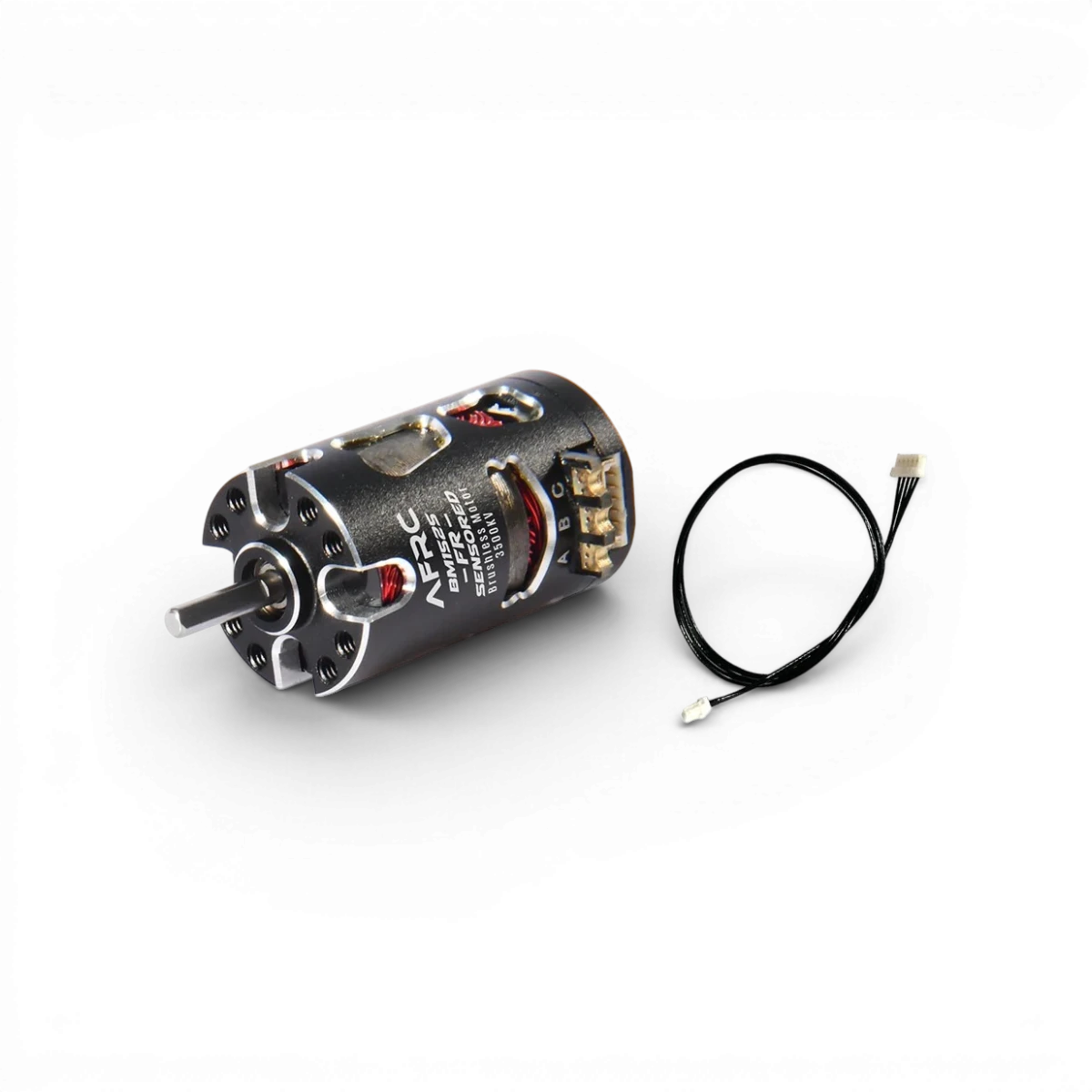 Moteur électronique brushless sensored AFRC 3500kv, 4500kv ou 5500kv pour drone ou voiture RC, avec câbles et connecteurs visibles