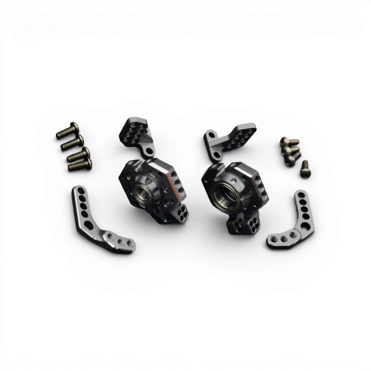 Moyeu arrière en aluminium SR Series de RhinoRacing, conception légère et robuste pour vélo.