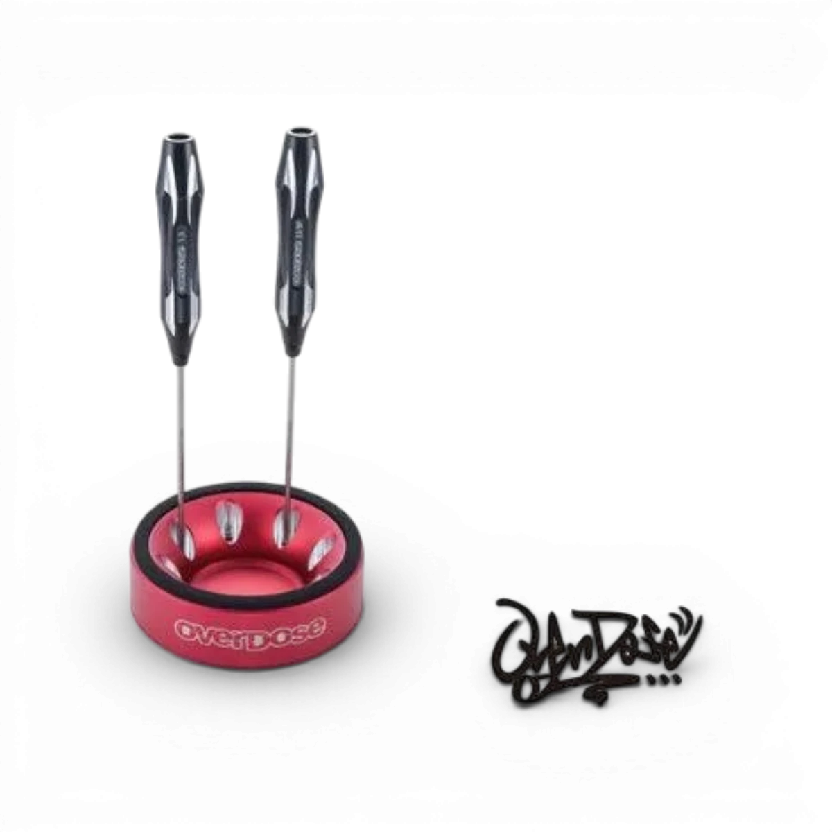 Support multi-stand en aluminium pour RC, pièces détachées overdose, solide et léger, adapté aux véhicules radiocommandés.