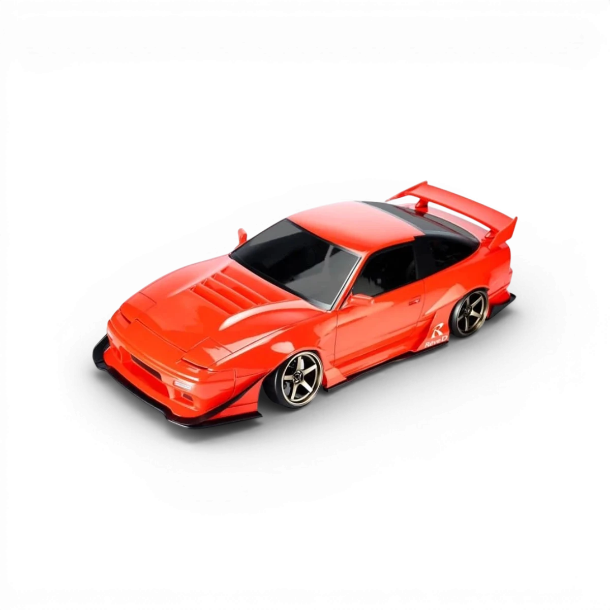 Carrosserie Nissan 180SX Wisteria de la marque Team Reve D, vue détaillée sur l'image, modèle de voiture sportive.