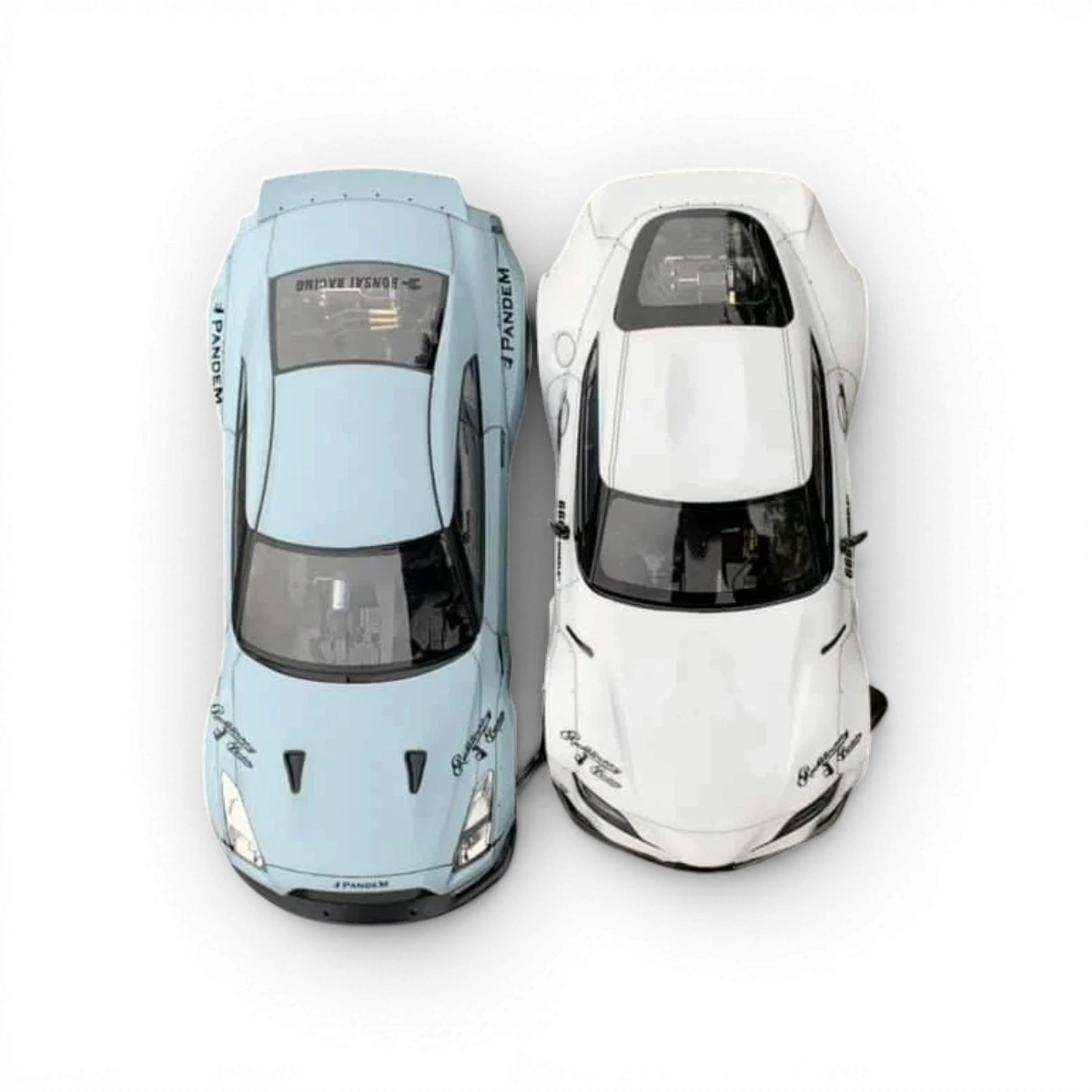 Carrosserie Nissan GTR version 275mm par Addiction RC Design, design détaillé pour voiture RC, vue de face et côté.