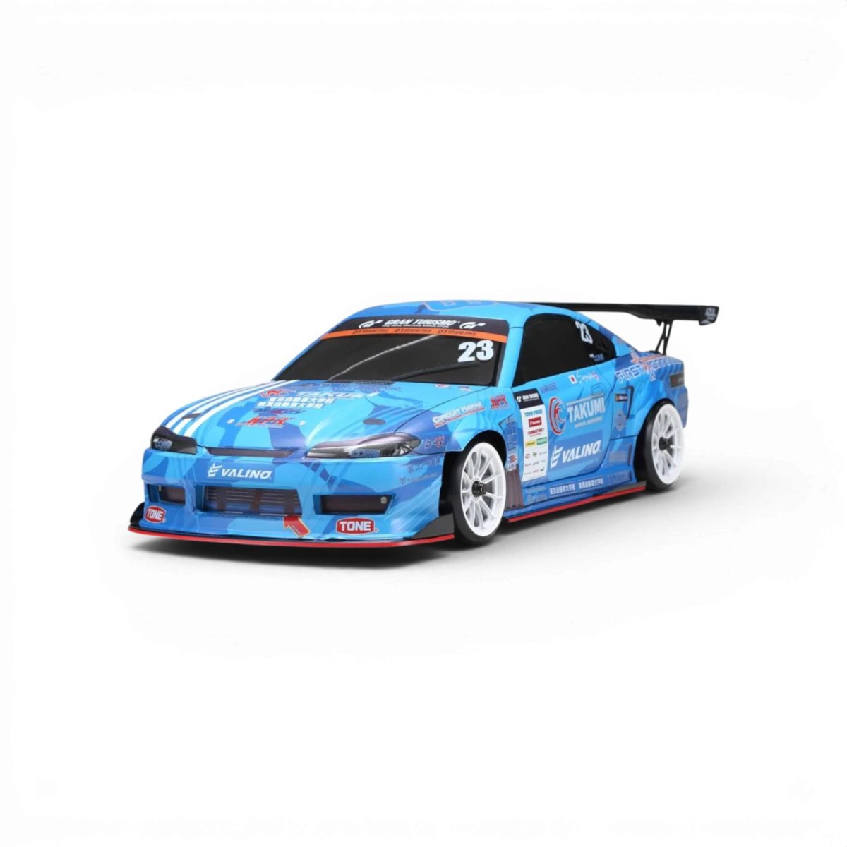 Carrosserie Nissan Mercury Sayaka Special S15 de Team Yokomo, design détaillé pour voiture de course RC.