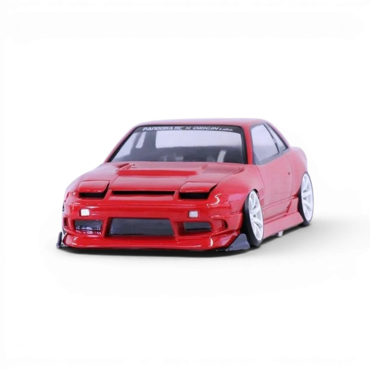 Carrosserie Nissan One-via 240SX de Pandora RC, modèle ORIGIN Labo, vue détaillée de la carrosserie pour voiture RC.