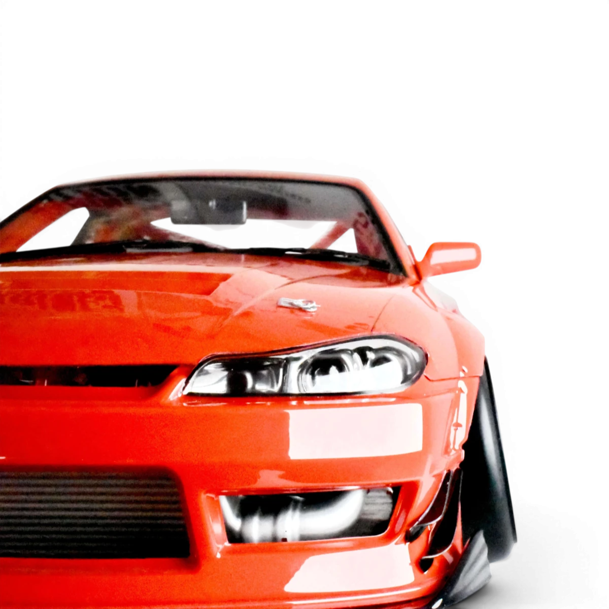 Carrosserie Nissan S15 Wonder de Team Reve D, pièce de carrosserie pour voiture de sport, vue détaillée de la pièce.