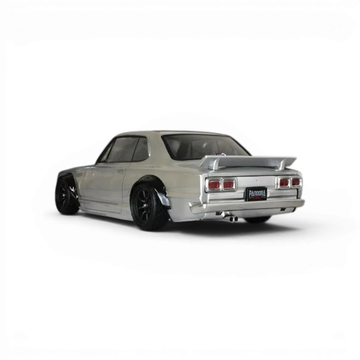 Modèle réduit de voiture Nissan Skyline 2000GT-R KPGC10 Pandora RC, carrosserie de haute qualité, vue en gros plan.