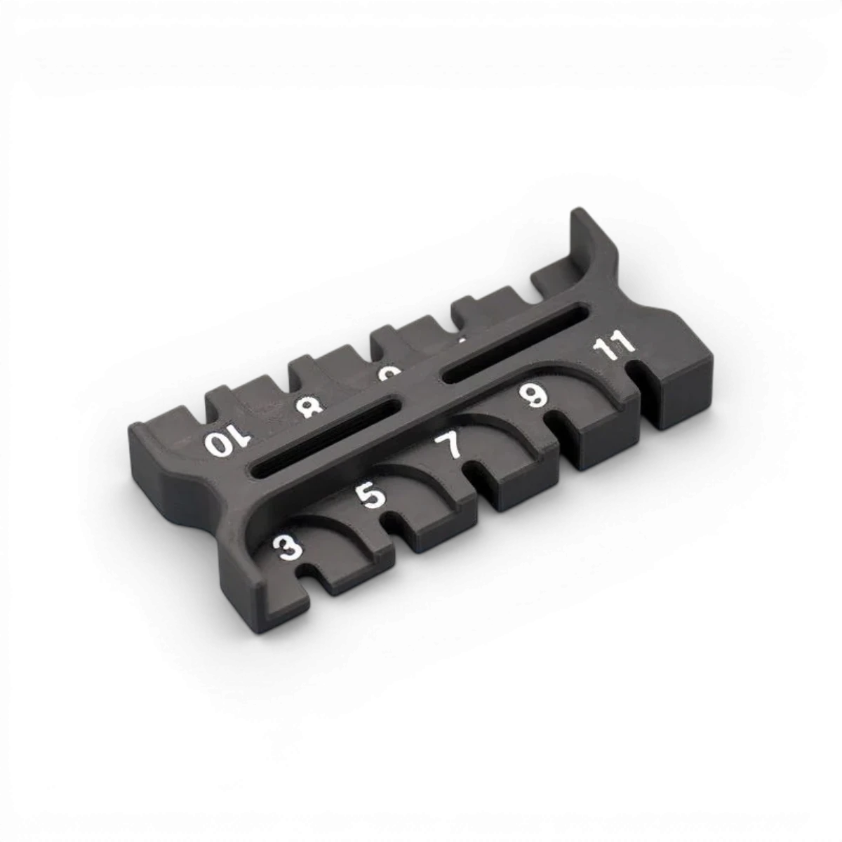 KaizenRC shock rebound tool from 2 to 11 mm, repair tool for RC vehicle shocks, in black plastic