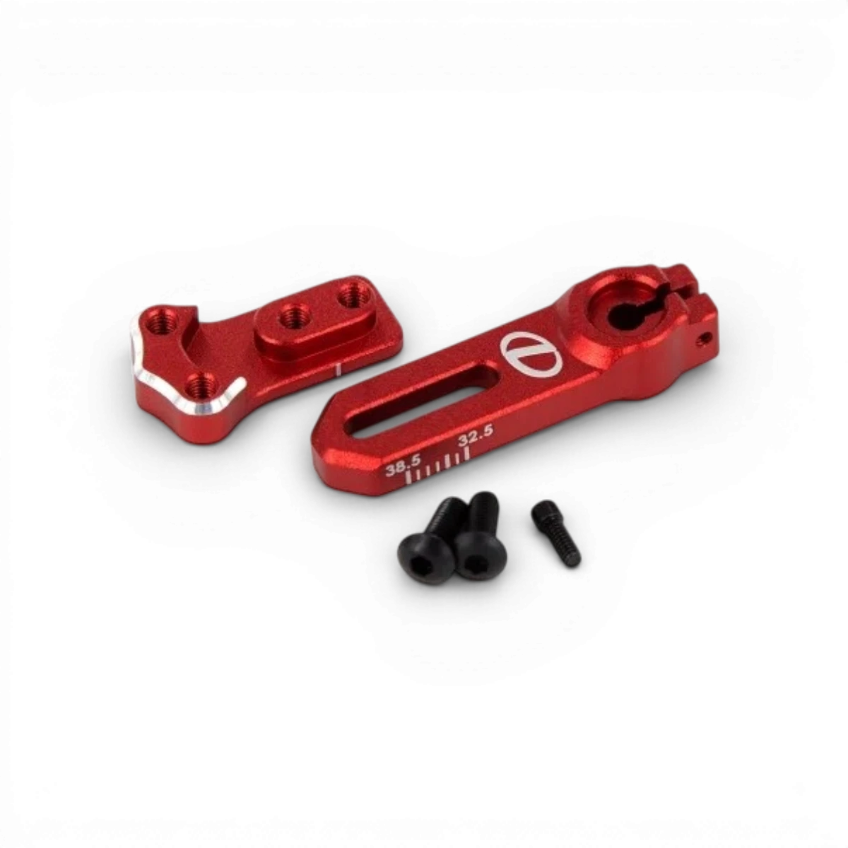 Palonnier servo direct 25T en aluminium D'like, jouet pour modélisme, visible avec détails noirs et aluminium.