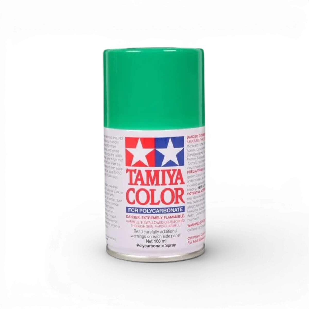 Peinture Lexan Tamiya PS25 vert brillant, peinture pour plastique léger, fini brillant et coloré pour modélisme.
