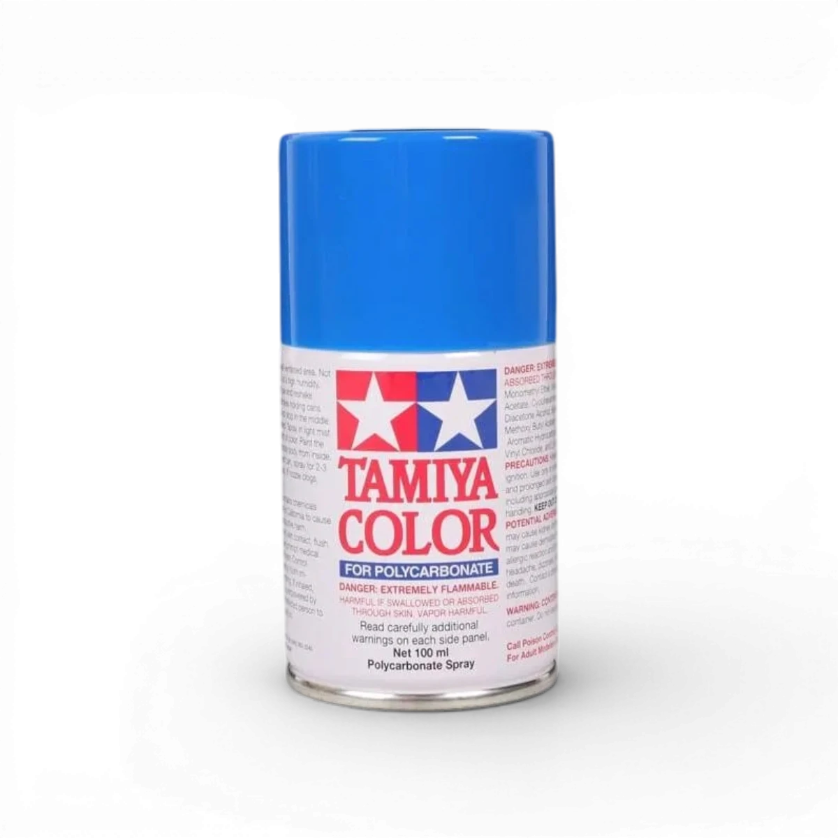 Peinture Lexan PS30 bleu brillant de Tamiya, peinture pour plastique avec finition brillante.