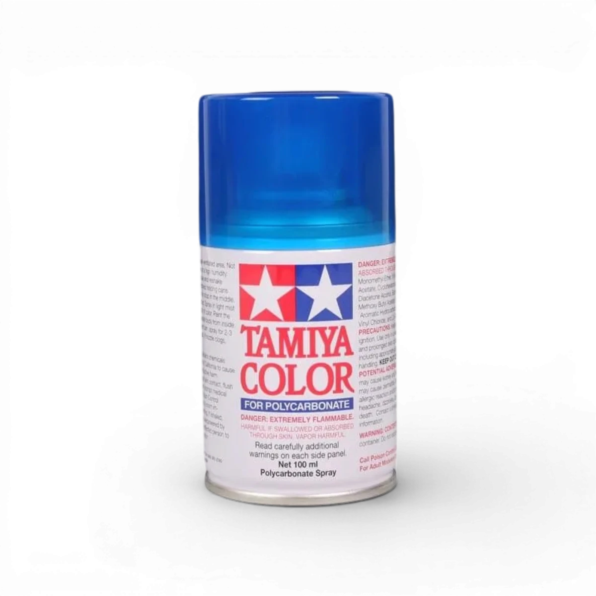 Peinture lexan PS39 bleu clair translucide de Tamiya, peinture pour modèles en plastique, aspect translucide et brillant.