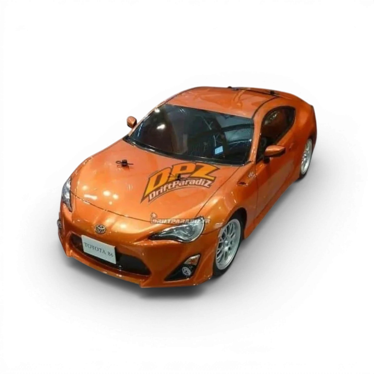 Peinture Lexan PS61 orange métal de Tamiya, peinture en spray pour plastique et métal, finition brillante et durable.