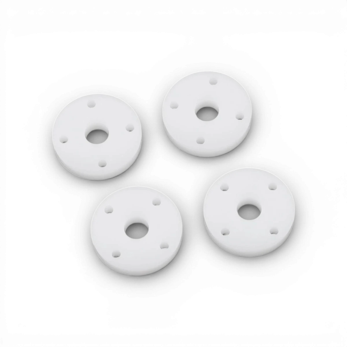 Pistons BD9 1,1 mm avec 4 trous, pièces détachées compatibles BigBore YD2/YD4, marque Team Yokomo, en plastique noir.