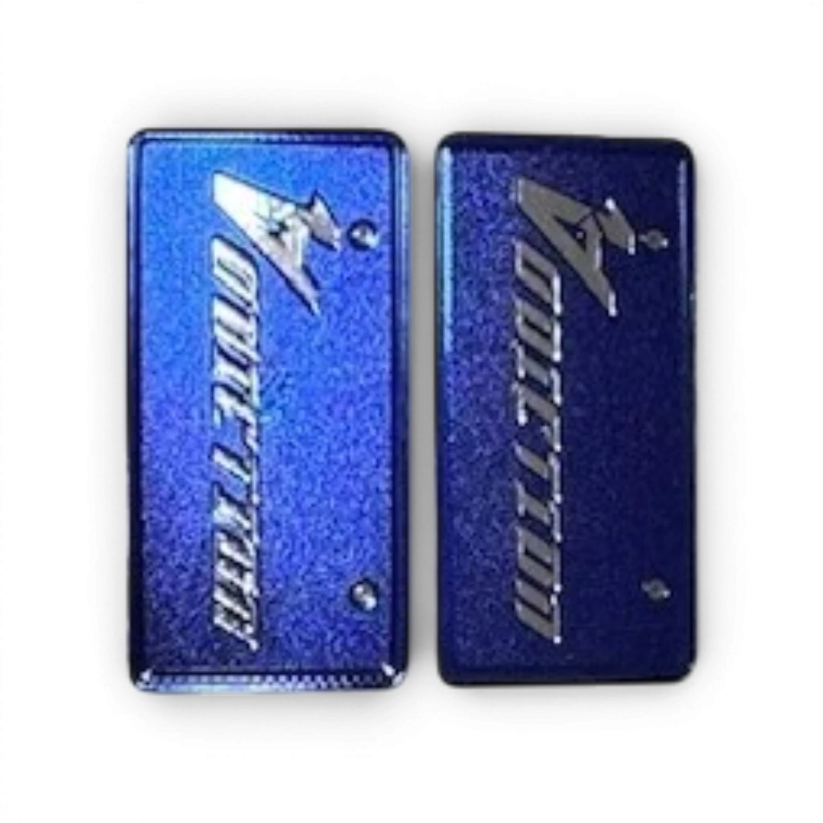 Plaque d'immatriculation autocollante 3D Addiction RC Design, design moderne et durable pour véhicules, vue de la plaque en gros plan