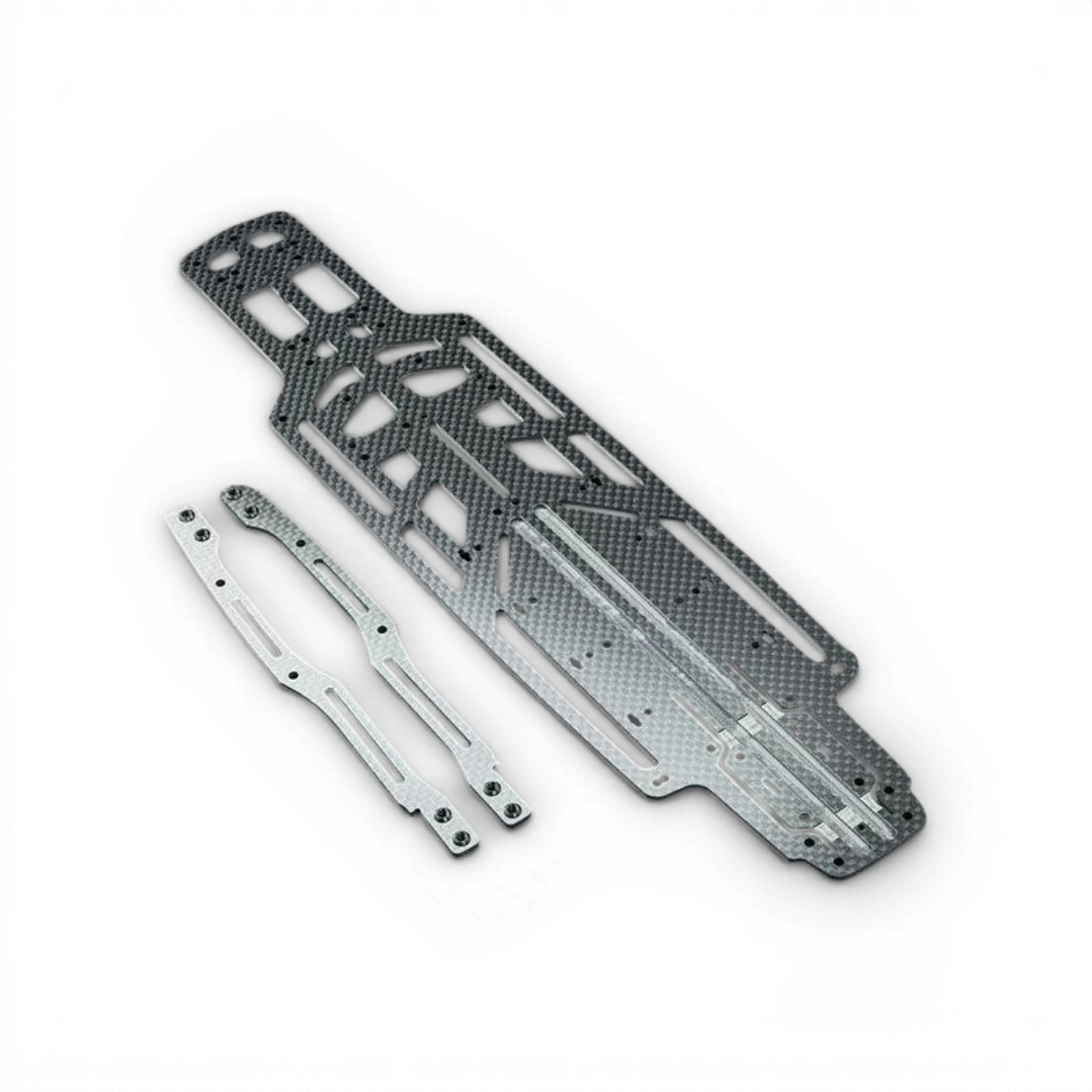Plaque inférieure ou supérieure en carbone légère pour pièces détachées Max Speed Technology, design fin et résistant.