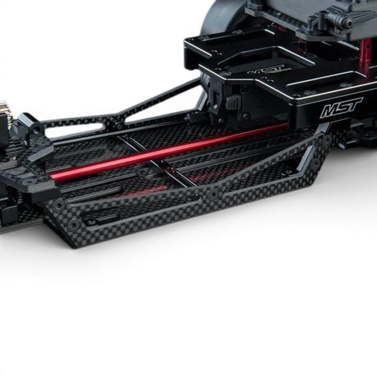 Platines latérales en carbone pour FRX, pièces détachées de haute performance de Max Speed Technology, visibles avec détails légers et résistants.