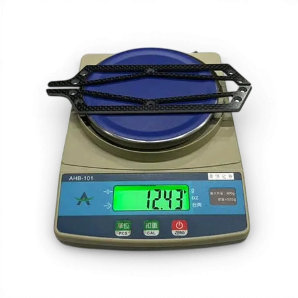 Platines latérales en carbone pour FRX, pièces détachées de haute qualité de Max Speed Technology, visibles en détail.