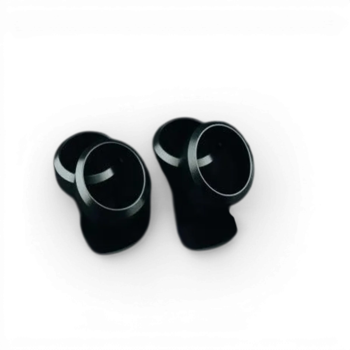 Deux pneus MiniZ 22mm étroits par RhinoRacing, roues pour voitures miniatures, avec bande de 8,5mm, vue de face.