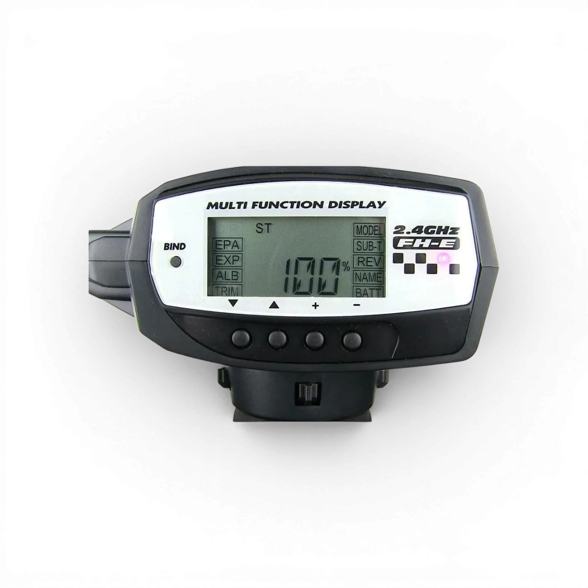 Radio MX6 3 voies Sanwa, appareil électronique avec commandes modernes et design compact.