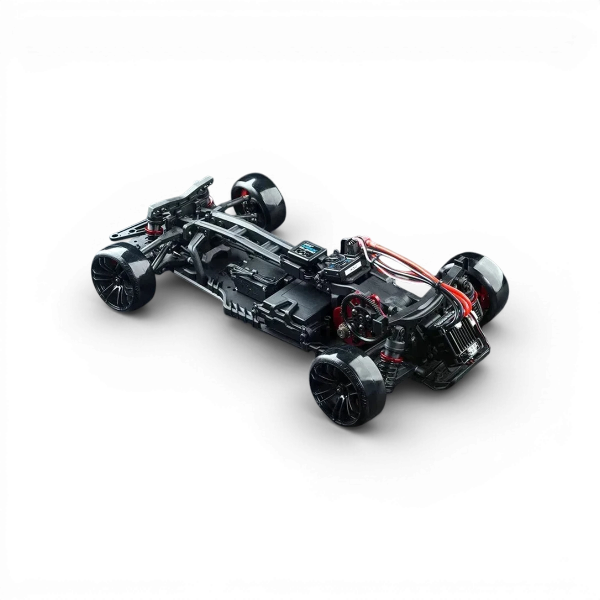 Voiture RC Drift Max Speed Technology RMX 2.5 RTR Toyota GR86 RB rouge, vue de côté avec détails du corps et des pneus.