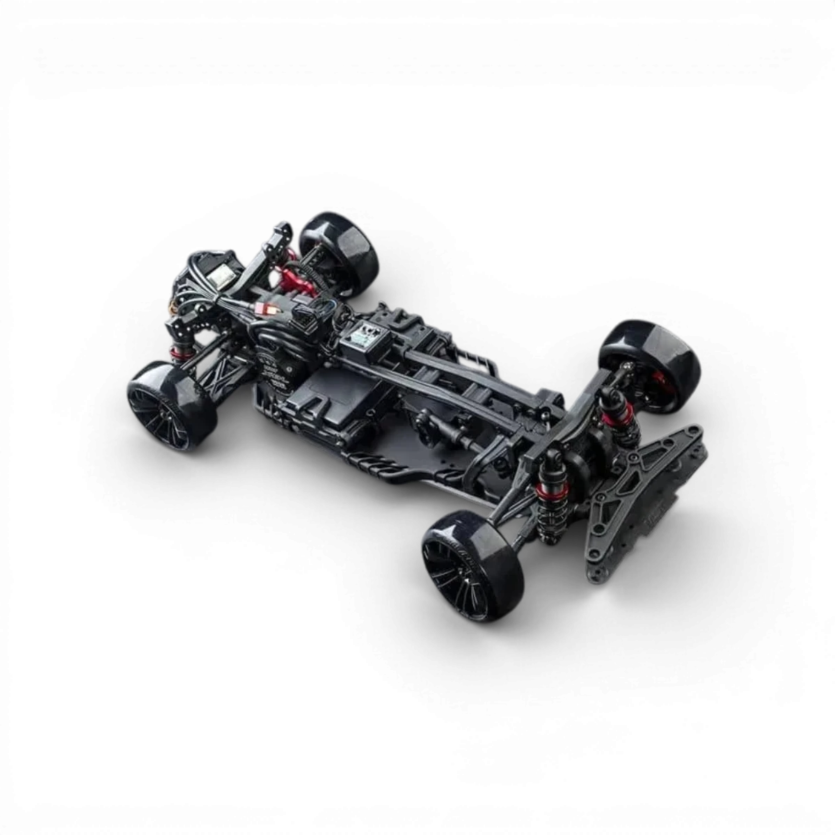 Voiture RC drift brushless Max Speed Technology RMX 2.5 RTR E30 RB Rouge Candy, modèle BMW E30, vue de côté.