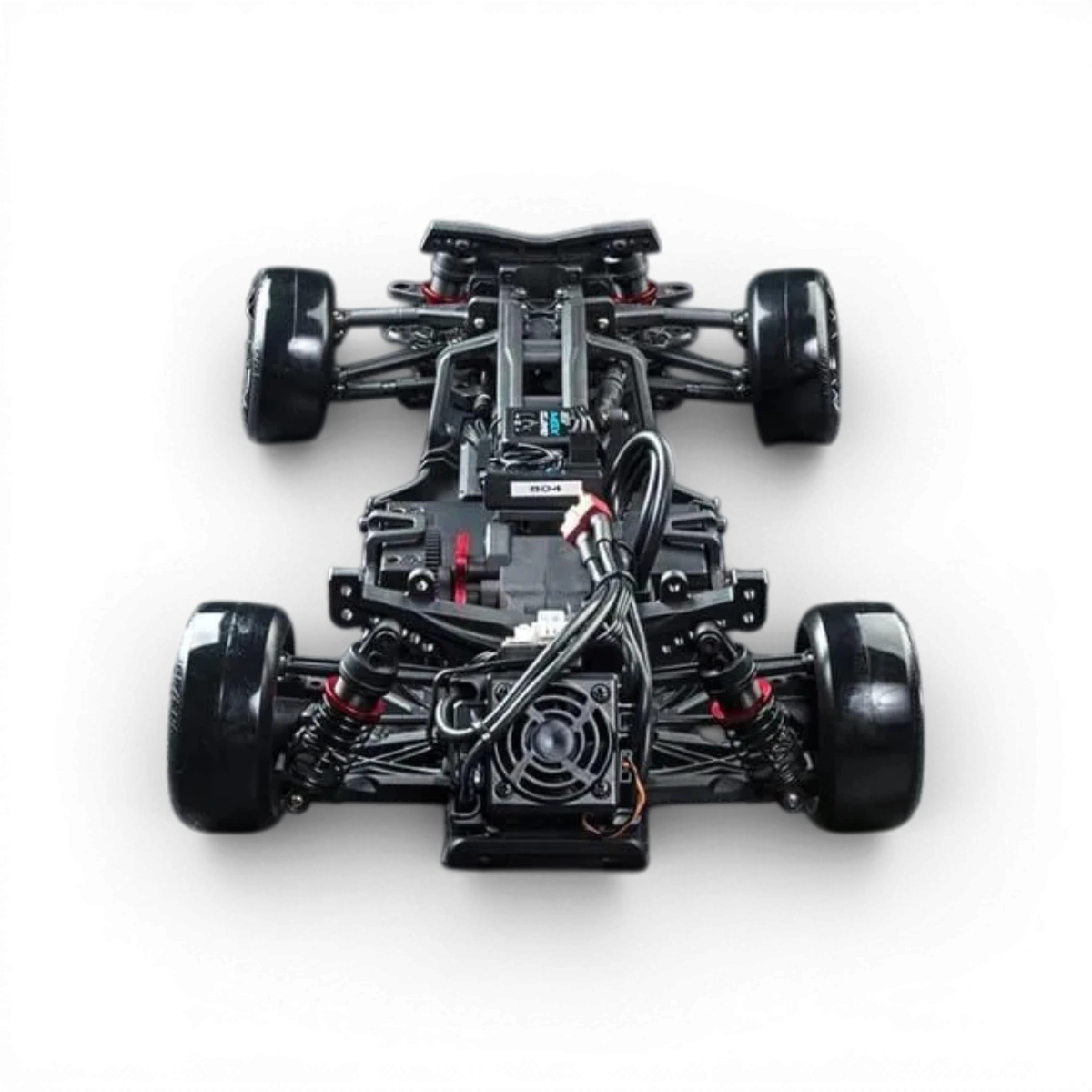 Voiture RC drift brushless Max Speed Technology RMX 2.5 RTR GR86 violet iridescent, vue de côté avec détails colorés.