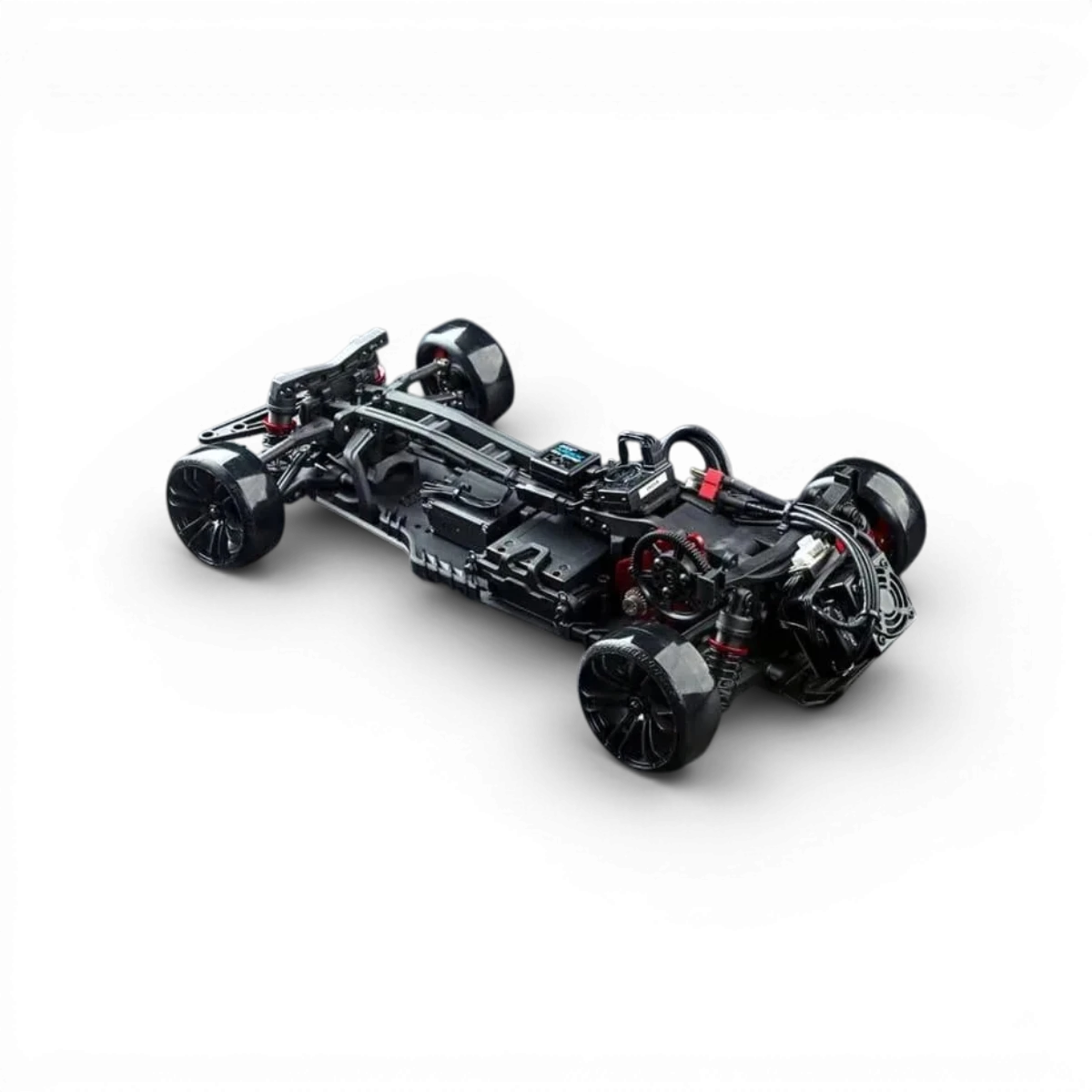 Voiture RC drift brushless Max Speed Technology RB86 Toyota 86RB en bleu, vue de côté, prête à rouler.