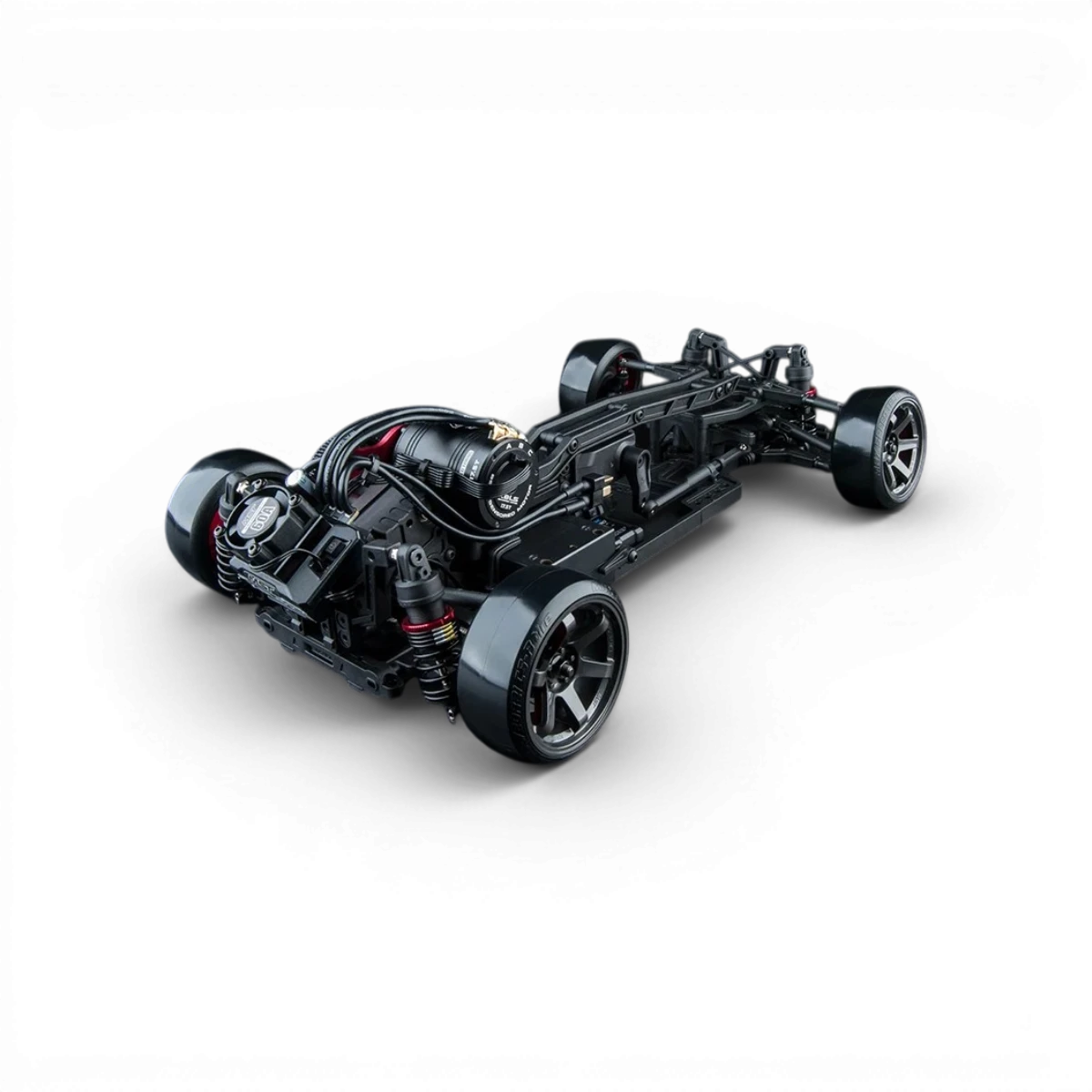 Voiture RC Drift Max Speed Technology RMX 4 RTR E30RB, brushless sensored, prête à rouler, vue de face avec pneus et carrosserie.