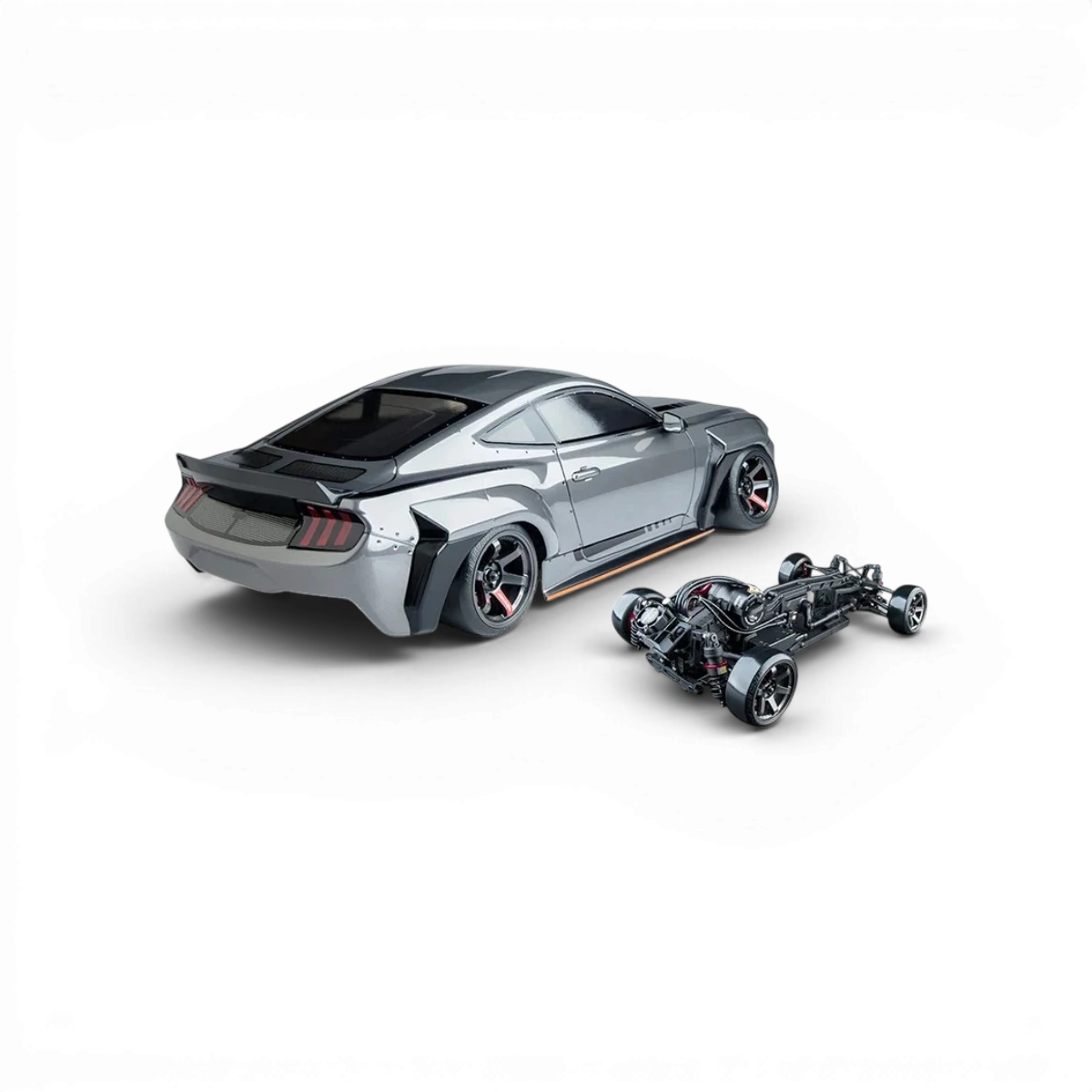 Voiture RC Drift Max Speed Technology RMX 4 RTR MTRTR 275, brushless sensored, prête à rouler, vue de côté avec pneus et carrosserie.