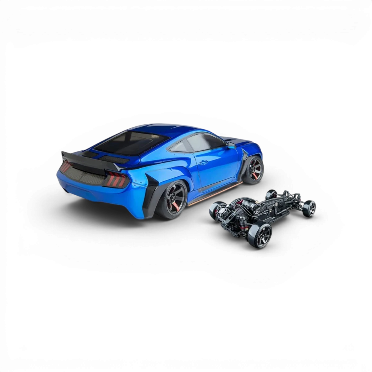 Voiture RC Drift Max Speed Technology RMX 4 RTR MTRTR 275, brushless sensored, prête à rouler, vue de côté avec pneus et carrosserie.