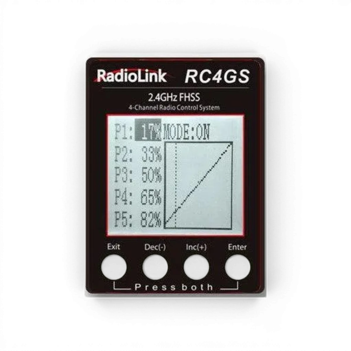 Télécommande RC4GS V3 4 canaux avec récepteur R6FG et gyro intégré, électronique RadioLink pour modèles RC.