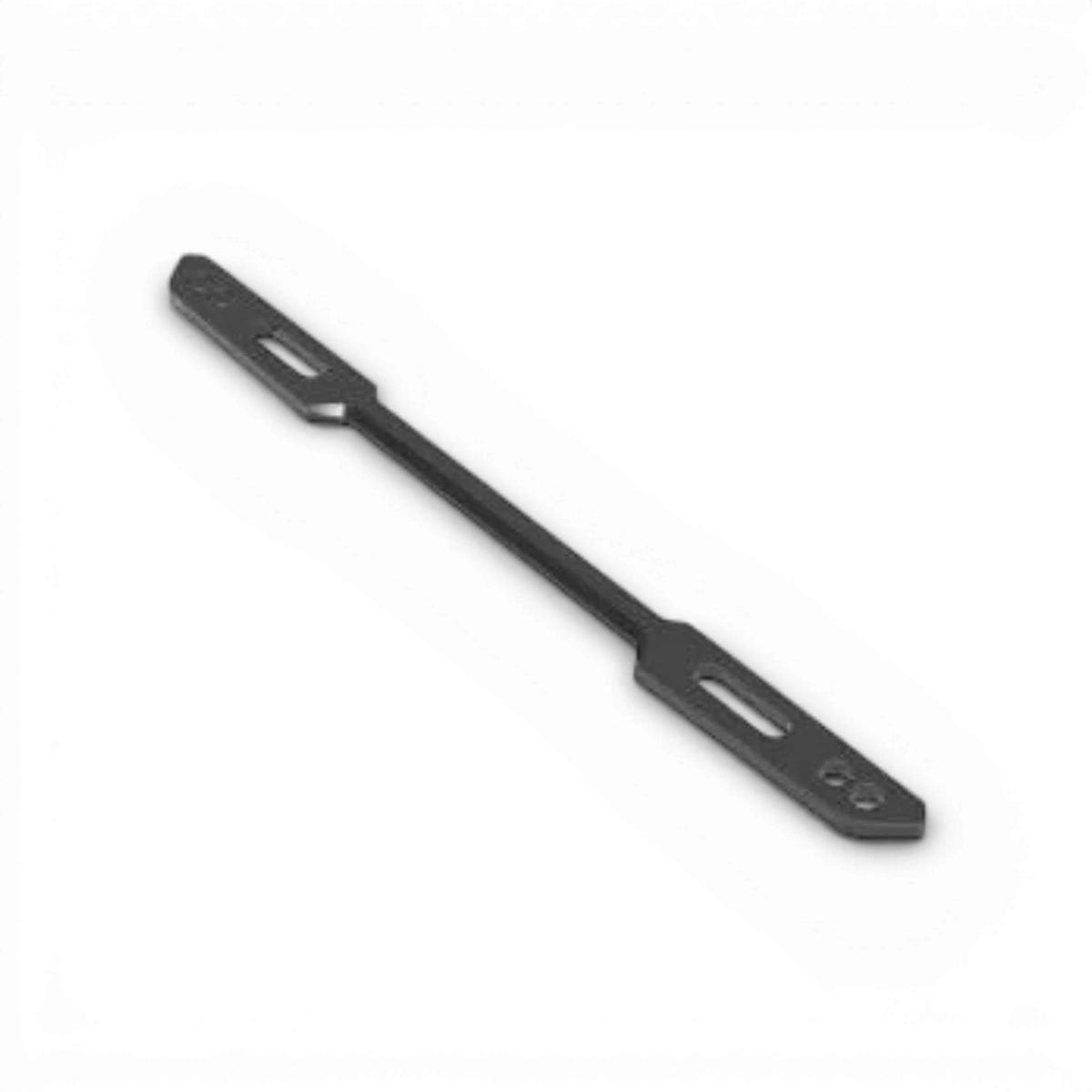 Support aimant arrière pour rigidificateur, pièce de customisation RC Art, visible avec fixation et détails en plastique noir.