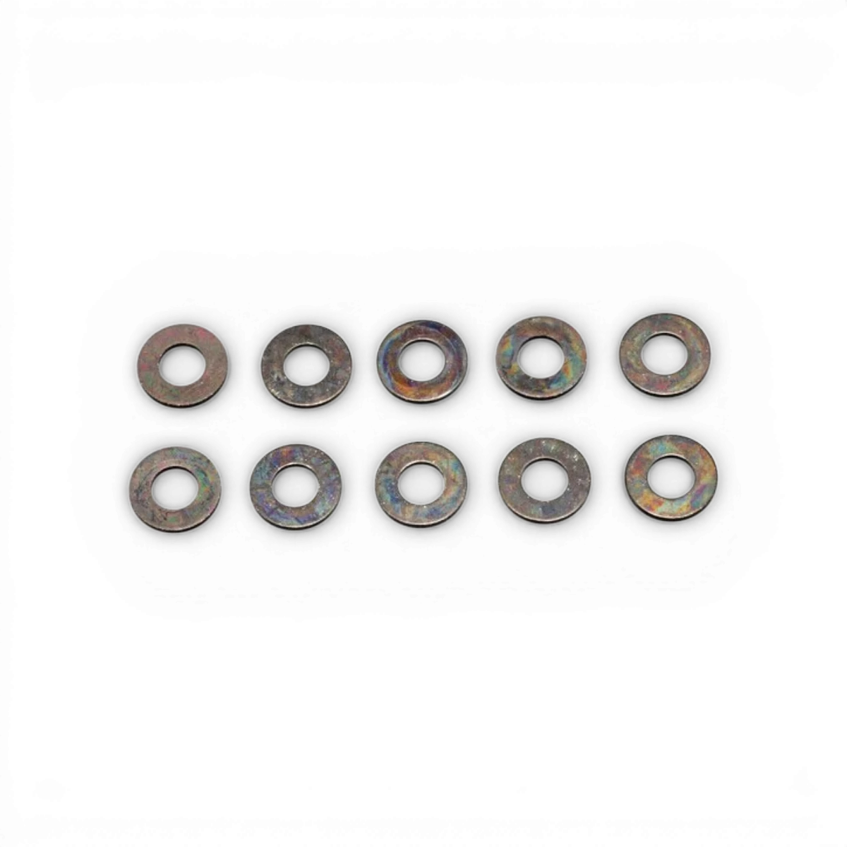 Rondelles noires 3x7x0,5mm de marque Team Yokomo, lot de 10 pièces pour pièces détachées de modélisme.