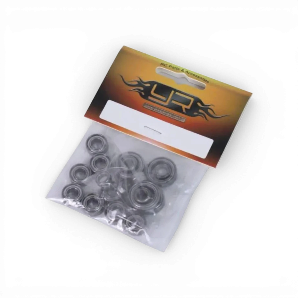Lot de 10 roulements céramique 10x15x4 de Yeah Racing, conçus pour une rotation fluide et durable.