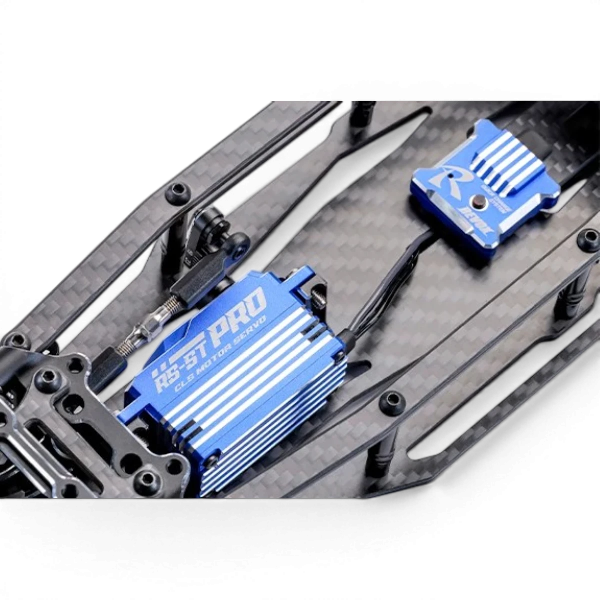 Servo programmable RS-ST PRO RWD Edition limitée 2026 de Team Reve D, en couleur bleue, pour voitures RC à propulsion.
