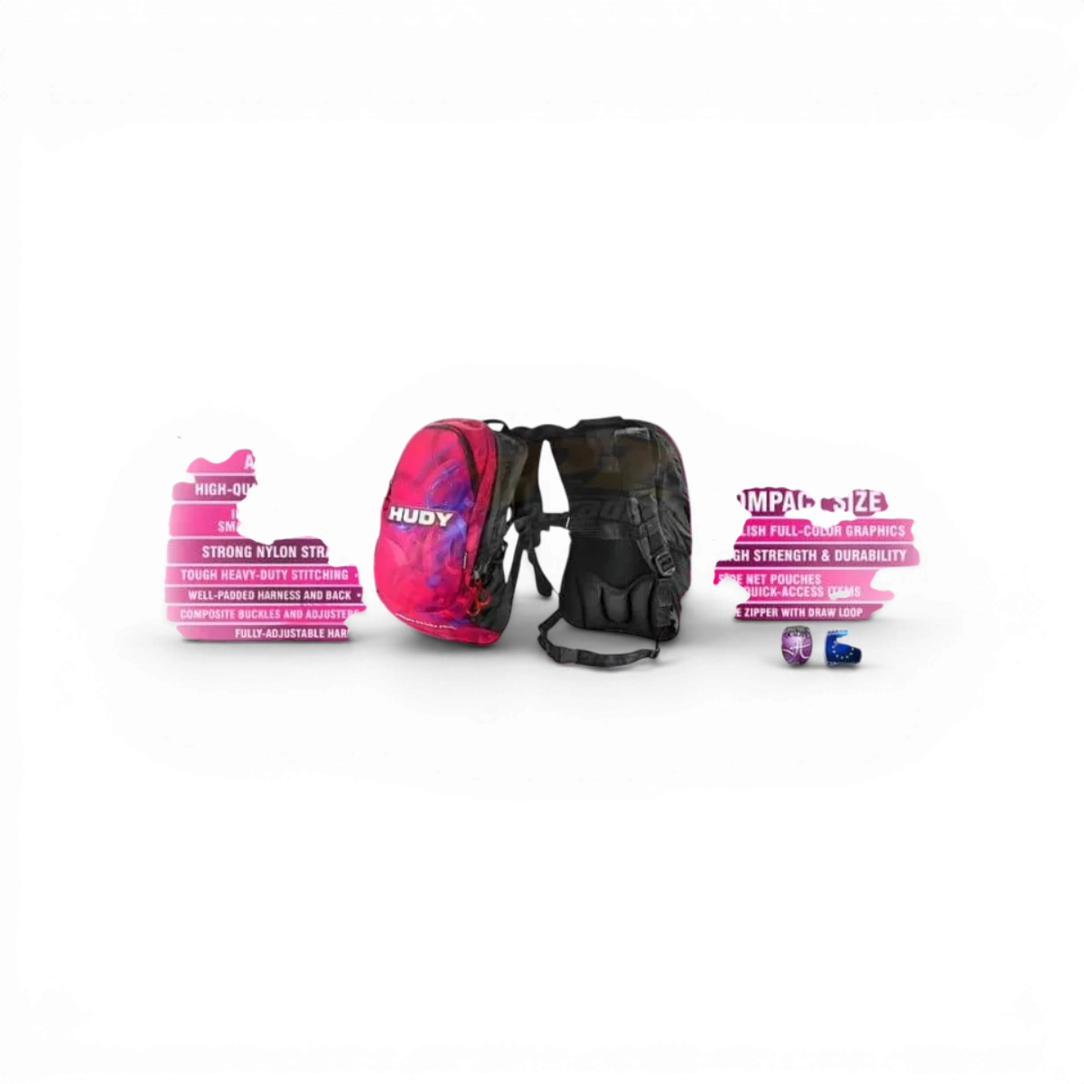 Sac à dos V2 de Hudy, accessoire pratique avec compartiments spacieux et design moderne, visible en image.