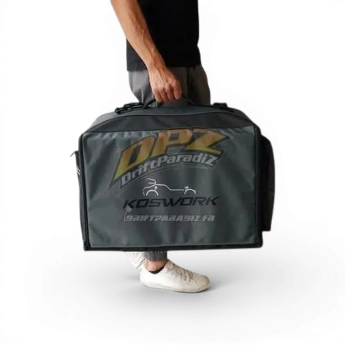 Sac de transport compact 1:10 RC Koswork avec 3 torroirs, dimensions 560x340x360mm, pour accessoires de modélisme.