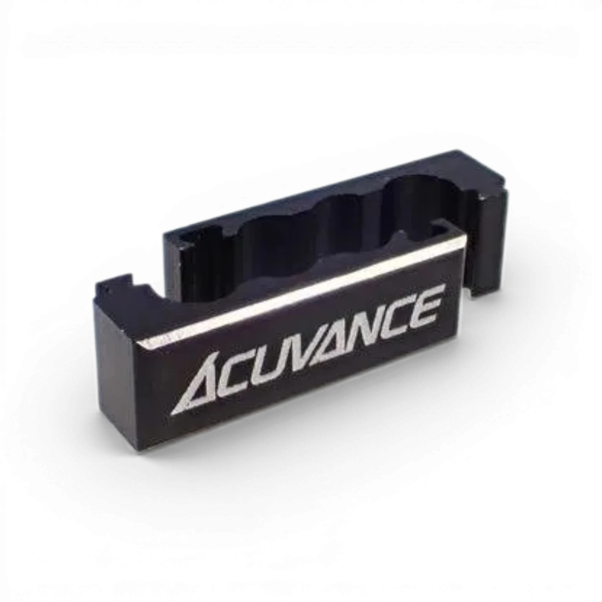 Serre-câble 12AWG noir de la marque Acuvance, utilisé en électronique pour organiser et sécuriser les câbles.