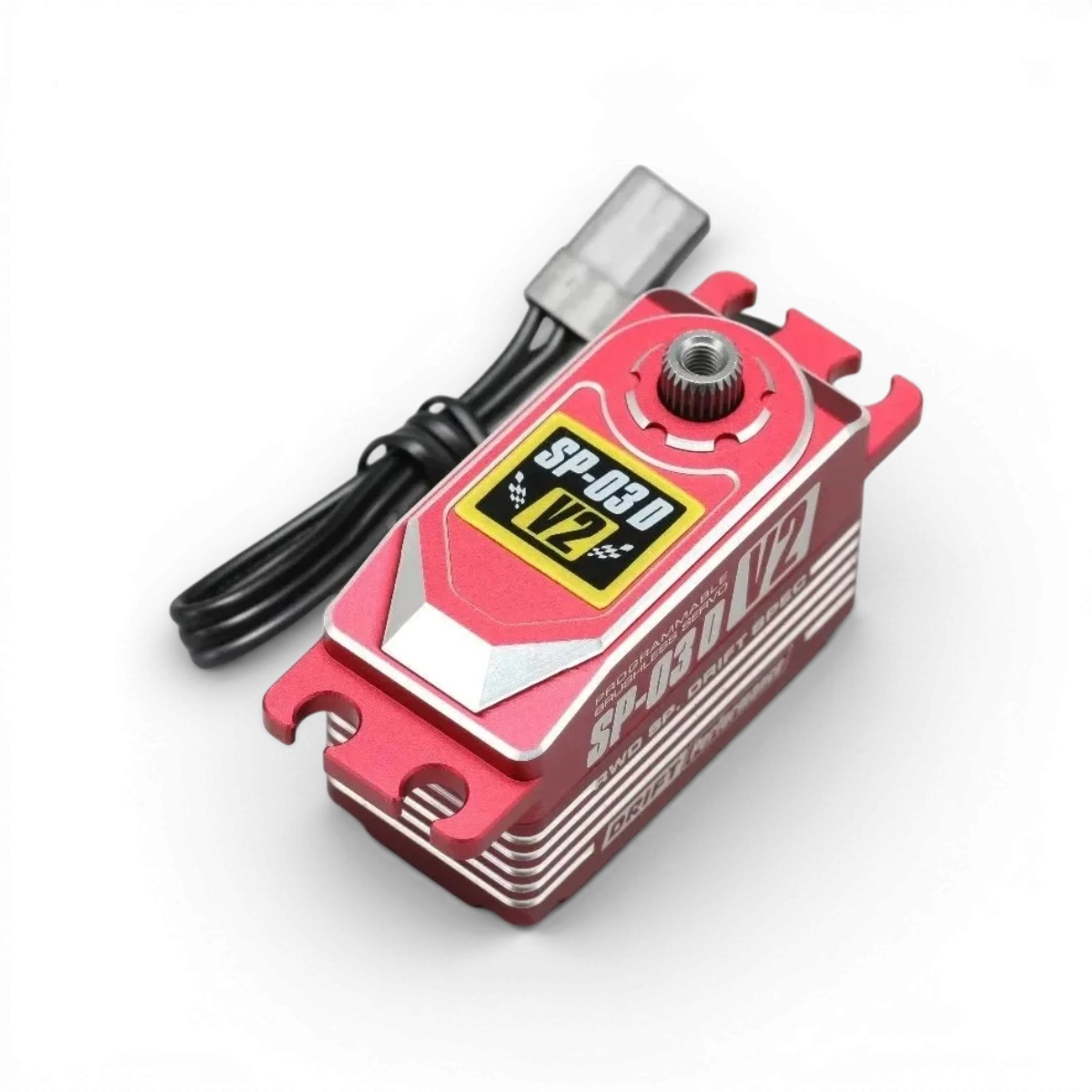 Servo électronique Team Yokomo SP-03D V2 RWD Drift Spec, programmable brushless pour voitures RC, vue du servo en action