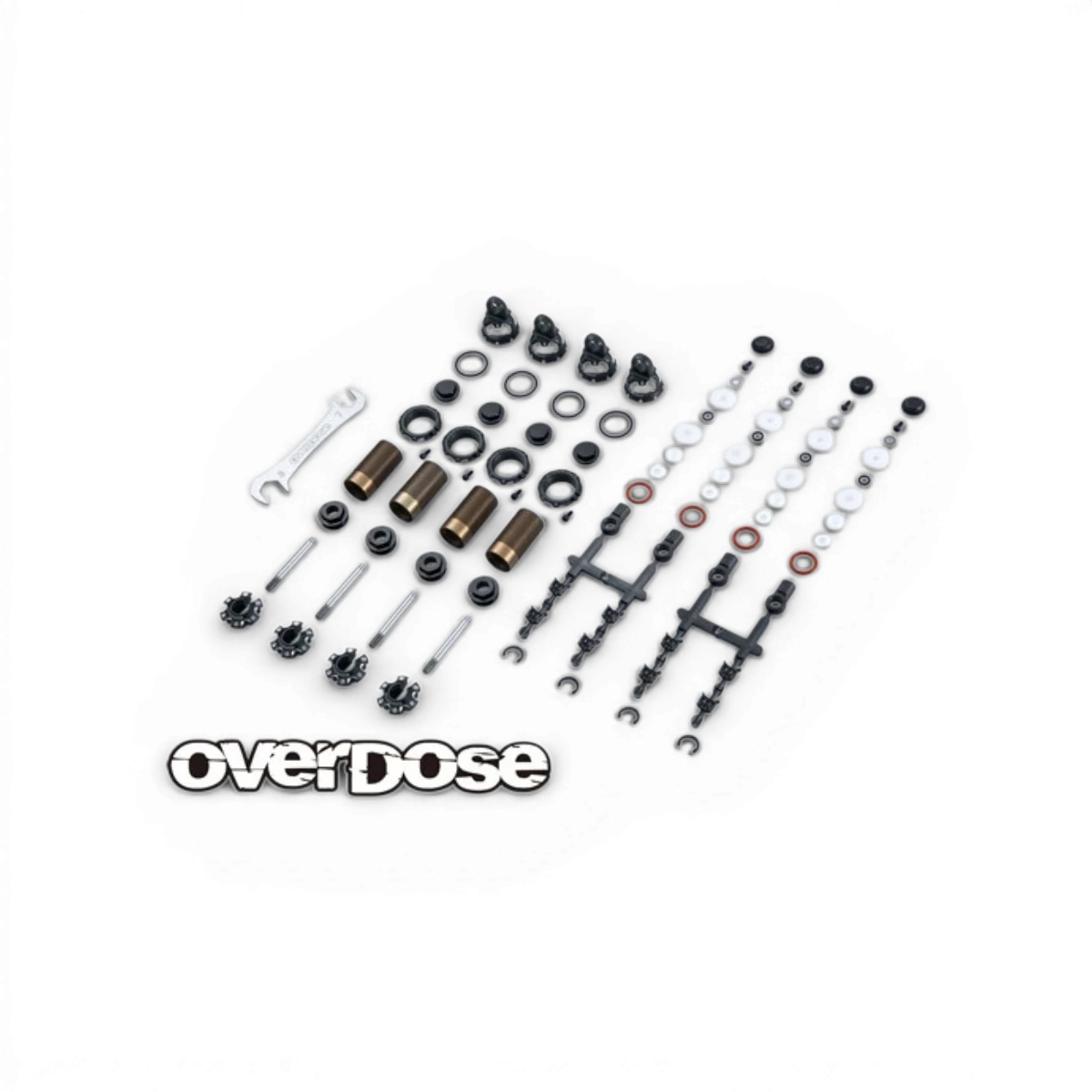 Ensemble d'amortisseurs haute qualité Spec V4 de la marque Overdose, pièces détachées pour véhicules.