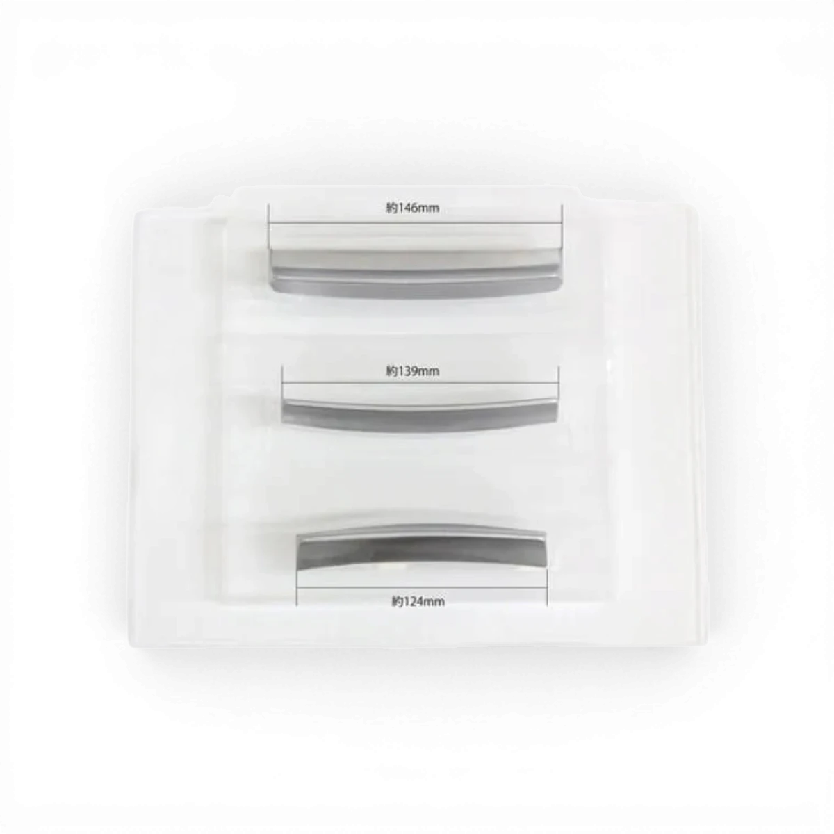 Set de 3 ailerons ducktail universels pour customisation de voiture, fabriqué par Pandora RC, visibles sur une surface.