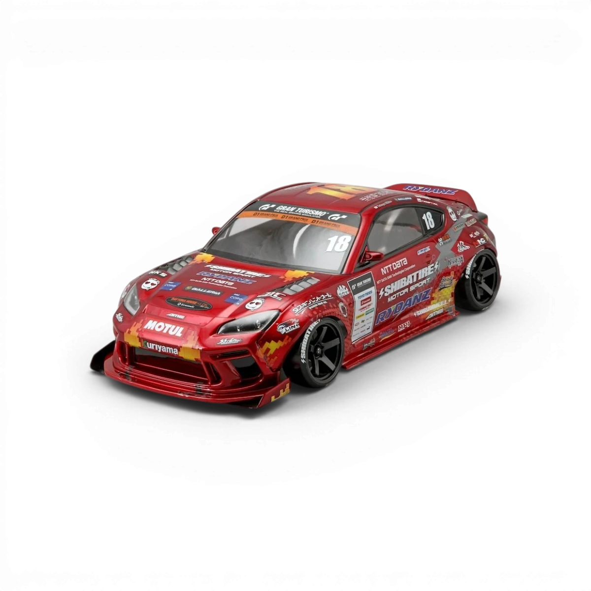 Ensemble de stickers de personnalisation SHIBATA DRIFT RACING TEAM 2023, design coloré pour voitures et véhicules.
